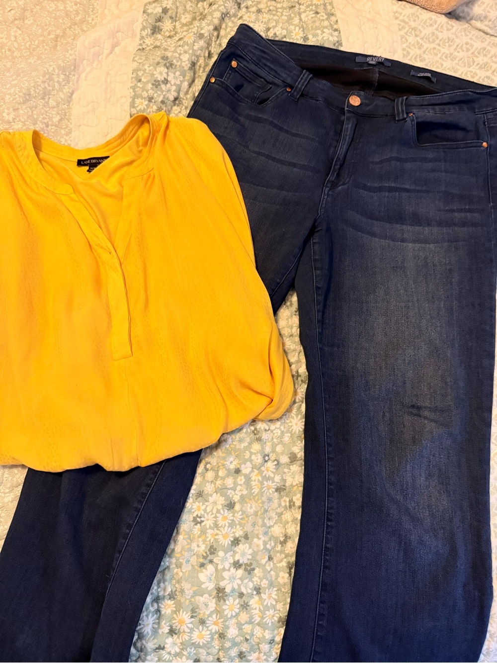Revelry Dark Blue Mid-Rise Slim Jeans